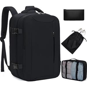 Xkdoai per Ryanair Zaino da Viaggio 40x20x25 con Organizer Valigie 3 Pezzi Set Bagaglio a Mano Zaino Uomo Borse da Cabina Aereo Approvato per il volo Rucksack Valigia Zaini