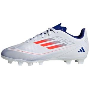 adidas F50 Club Football Boots Flexible Ground, Scarpe da Calcio Unisex - Bambini e Ragazzi, Cloud White Solar Red Lucid Blue, 29 EU