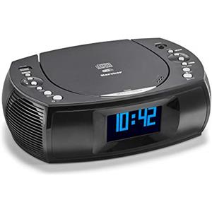 Karcher UR 1309D - Radiosveglia Digitale Con Lettore MP3/CD e DAB Plus, Display Dimmerabile, Orologio Con Due Allarmi Regolabili, Funzione di Ricarica USB, Nera