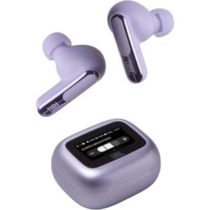 JBL Live Beam 3 Cuffie Wireless Bluetooth, 48 Ore di Autonomia, con Cancellazione Adattiva del Rumore e High-Resolution JBL Signature Sound, Impermeabili e Antipolvere IP55, Inserti Auricolari, Viola