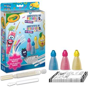 Crayola Set Ricarica Laboratorio dei Pennarelli Profumelli Multicolori - Kit per 10 Nuovi Pennarelli, Cod. 25-5967