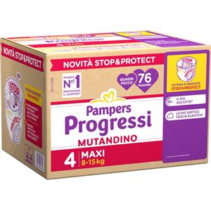 Fater SpA Pampers Quadri Progressi Mutandino Maxi 8-15Kg 76 pz Pannolini