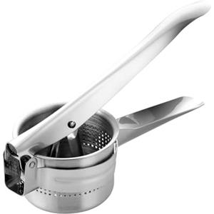 Wenrescry Schiacciapatate Manuale in Acciaio Inox Ergonomico, per Patate, Verdure, Frutta e Limoni, Facile da Usare e Pulire, Ideale per Cucina Professionale e Domestica