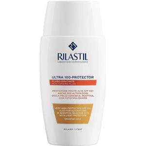 Rilastil Ultra 100 Protector Color Fluido Idratante Colorato SPF 50 per Pelli Sensibili e Reattive - 50 ml