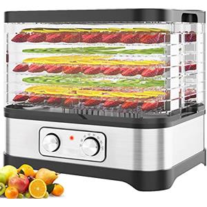 Hopekings Essiccatore frutta e verdura,Timer di 72 ore, 8 pallet, Disidratatore per Alimenti Essiccatore Alimentare, Temperatura regolabile(35 ° C-70 ° C), 400 W