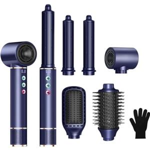 Atopskins Airstyler 5 in 1, styler per capelli con 320 milioni, flusso d'aria 20 m/s, asciugacapelli con spazzola per asciugacapelli, ferro arricciacapelli per auto, spazzola lisciante, 340 g, asciugatura