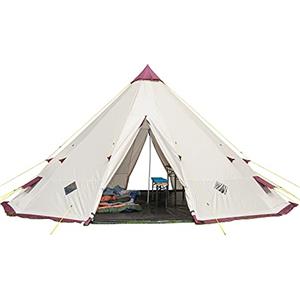 Skandika Tenda da campeggio Tipi Kota 550 Protect | fino a 12 persone, impermeabile, zanzariera, altezza 3 m, diametro 5,5 m, pali in acciaio | Tenda indiana, tenda per feste, tenda per festival, glamping