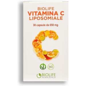 BIOLIFE VITAMINA C LIPOSOMIALE - Integratore alimentare in 30 capsule per supportare il sistema immunitario e la formazione del collagene