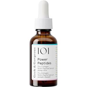Geek & Gorgeous Power Peptides Serum - Siero Anti-Aging con Multi-Peptidi per una Pelle più Tonica, Riduzione delle Rughe e Maggiore Elasticità - 30 ml