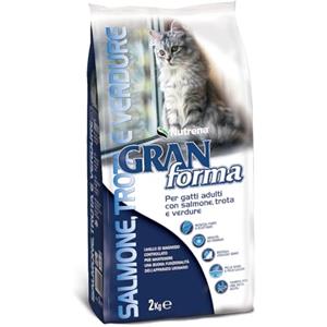 Nutrena Gran Forma Cibo Crocchette/Croccantini Gatti Adulto Gusto Trota Salmone e Verdure kg 2