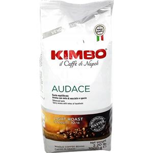 Kimbo Caffè in Grani Miscela Audace 1kg - Gusto Equilibrato con Note di Nocciola e Spezie
