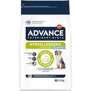 Advance Veterinary Diets Hypoallergenic - Cibo Secco per Cani 2,5kg con Proteina Idrolizzata e Olio di Noce di Cocco