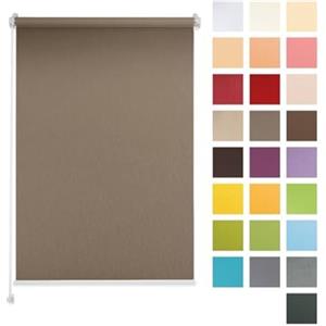 Tuki Systems Veneziane da Interno, Tende per Finestre Senza Fori, Tende a Rullo Oscuranti, 24 Colori, Larghezza 30-129 cm, Altezza 150/220 cm, Tende a Rullo per Finestre per Interni