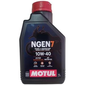 MOTUL NGEN 7 10W40 Olio motore Moto 4T NGEN7 Olio 4 tempi Sintetico con Tecnologia Sostenibile ed Esteri sintetici Motul con Specifiche ASO MA2 (2023), ottima alternativa ecologica al 7100 (1L)