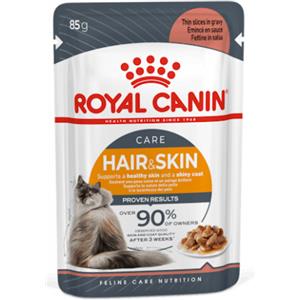 Royal Canin Hair & Skin Care - Alimento Umido per Gatti Adulti in Salsa, 85 g