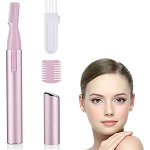 QEEROYO Epilatore per Sopracciglia da Donna, Trimmer per Sopracciglia, Trimmer Elettrico Indolore, Trimmer per Sopracciglia, Tagliapeli Sopracciglia, Elettrico da Donna per Sopracciglia