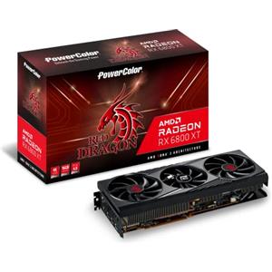 Powercolor Red Dragon AMD Radeon™ RX 6800 XT - Scheda grafica da gioco con memoria GDDR6 da 16 GB, con tecnologia AMD RDNA™ 2, Raytracing, PCI Express 4.0, HDMI 2.1, AMD Infinity Cache