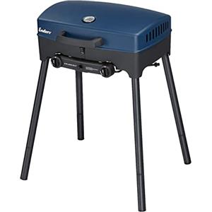 Enders Explorer Next Barbecue a Gas da Campeggio, BBQ Portatile da Esterno 2 Fuochi in Acciaio Inox, BBQ da Tavolo Multifunzione & Indipendente, Gambe Smontabili, 30 mbar #210333