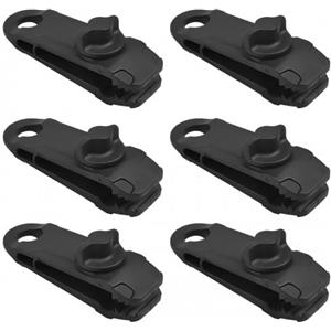 HoaaiGo Clip per Teloni Tenda, 6 Pezzi Clips per Tenda Campeggio, Morsetti per Teloni Regolabili, 8.5cm Clip per Teloni di Fissaggio in Plastica per Campeggio, Tende da Sole, Baldacchini