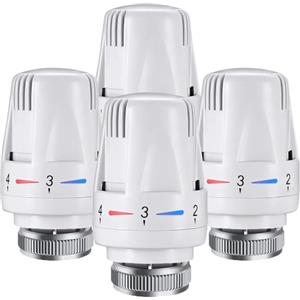 Litensh 2 pezzi Testine termostatiche per radiatore, TRV M30 x 1,5, Testa di ricambio per valvola termostatica, sistema di riscaldamento, teste di controllo della temperatura per casa e uffici