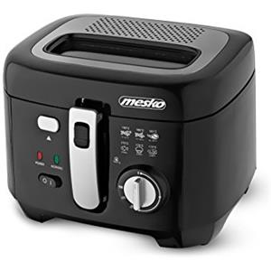 IDOR STORE Friggitrice ad Olio da 2,5 Litri Con Vaschetta Antiaderente Dotato di Cestello Asportabile e Lavabile Controllo di Temperatura termostato regolabile Potenza 1800W
