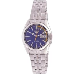 Seiko SNK371K1 Orologio da Polso al Quarzo, Analogico, Uomo, Acciaio Inossidabile, Grigio