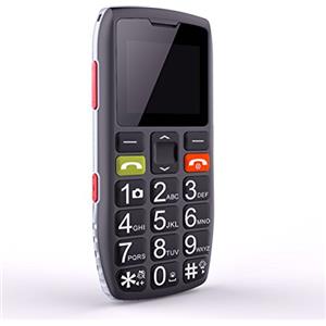 artfone Telefono Cellulare per Anziani, C1 Senior,Tasti Grandi,Volume alto,Funzione SOS,Chiamata Rapida,1800mAh Batteria di grande capacità,Dual SIM GSM Nero