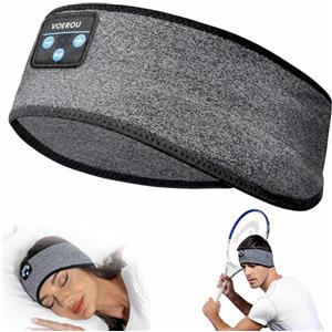 Voerou Cuffie per dormire Fascia Bluetooth, Cuffie wireless a fascia accogliente, Cuffie per dormire con altoparlanti stereo-Fantastici regali tecnologici per uomini donne, perfette per allenamento