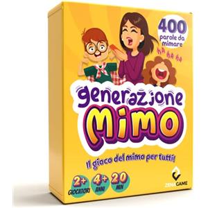 ZENAGAME Generazione Mimo, 120 Carte Da Gioco Per Bambini - 400 Mimi, 4 - 99 anni
