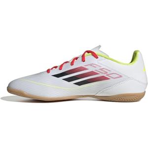 adidas F50 Club Football Boots Indoor, Scarpe da Calcio Unisex-Adulto, Ftwr White/Core Black/Solar Yellow, 39 1/3 EU