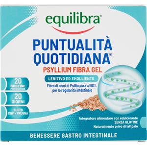 Equilibra Psyllium Fibra-Gel Integratore Benessere Gastrointestinale 20 Bustine