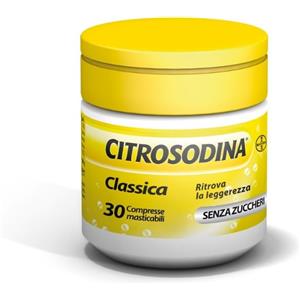 BAYER SPA Citrosodina Classica Digestivo Con Bicarbonato Di Sodio Gusto Limone 30 Compresse Masticabili