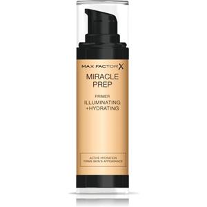 Max Factor Miracle Prep, Primer Viso 3 in 1 con Acido Ialuronico, Base Trucco Idratante e Illuminante, a Lunga Durata