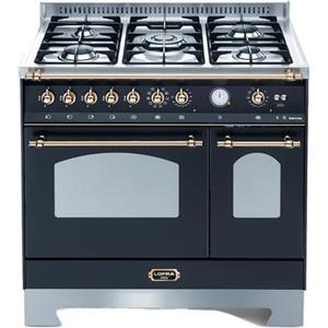 Lofra RNMD96MFTE/CI Piano cottura Nero, Acciaio inossidabile Gas A-15%