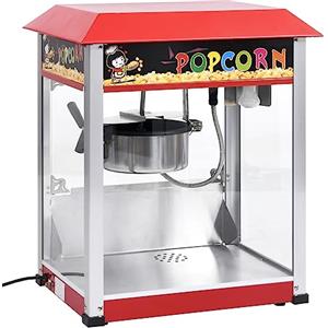 vidaXL Macchina per Popcorn con Pentola Macchine per Cucina con Contenitore Utensili per Cottura Accessori per Cucine in Teflon 1400 W