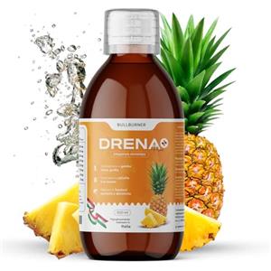 Bull Burner Drenante forte dimagrante Donna Brucia Grassi Potenti Veloci Anticellulite Gambe Detox Depurativo Fegato e Intestino Pancia Piatta e Peso Forma Gusto Ananas 500 ml Made in Italy