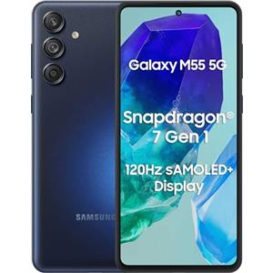 SAMSUNG Galaxy M55 5G 8GB/128GB Blu Scuro (Blu Scuro) Doppia SIM