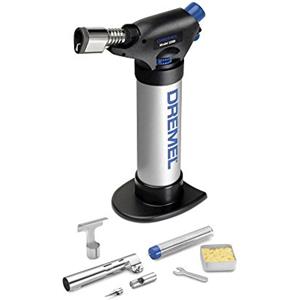 Dremel Versaflame 2200 Mini Saldatore a Butano, Tempo Massimo di Combustione 75 Minuti, 4 Accessori per Saldare, Brasare e Termoretrarre