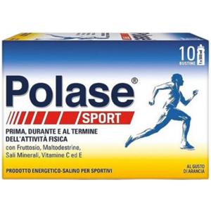 Polase Sport - Integratore Energetico-Salino per Sportivi al Gusto di Arancia - 10 Bustine