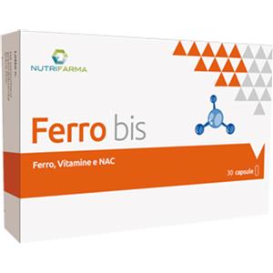 AQUA VIVA Srl Ferro Bis - Integratore Alimentare di Ferro con Vitamina C - 30 Capsule