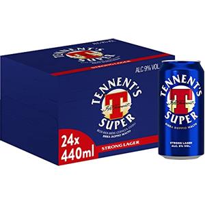 Tennent's Super Birra Lattina, Pacco da 24 x 44 cl