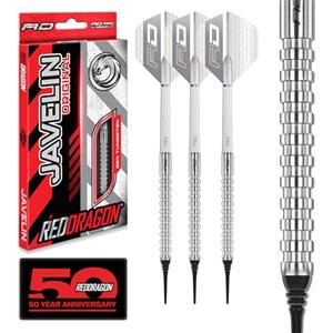 RED DRAGON Javelin Original 18g Softip - Set di freccette in tungsteno con alette e steli