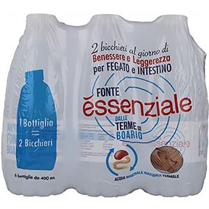 ESSENZIALE Acqua Fonte Essenziale Acqua Minerale Naturale 24 Bottiglie da 400ml