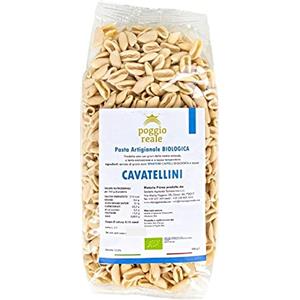 Poggio Reale Pasta Artigianale Biologica Semola Grano Duro Senatore Cappelli Grammi 500 100% Italiana Pugliese Trafilata al Bronzo (Cavatellini)