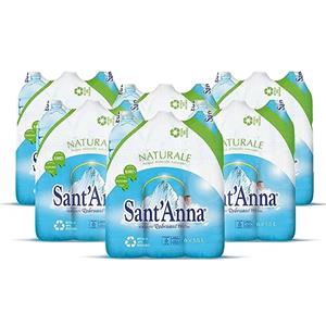 Sant'Anna Acqua Sant'Anna Naturale 1,5L | Pack 36 Bottiglie | Acqua Minerale Oligominerale, Minimamente Mineralizzata| Fonte Alpina, Idratante e Leggera