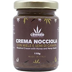 CBWEED - Crema alla Nocciola con Miele e Semi di Canapa - 110 g - Made in Italy