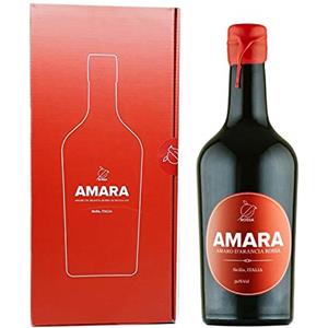 Sicilia Bedda - Amara Amaro d'Arancia Rossa Lt 1,5 con Elegante Astuccio - IDEA REGALO