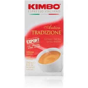 Kimbo Tradizione Caffè Macinato, Fresco - Confezione da 1x250g