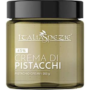 Italia Spezie Crema di pistacchio - Crema spalmabile al pistacchi, senza olio di palma - 200 g
