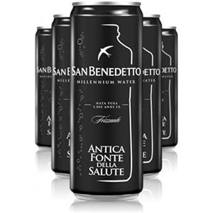 San Benedetto acqua Antica Fonte della Salute | Lattina FRIZZANTE | 33cl x 24pezzi